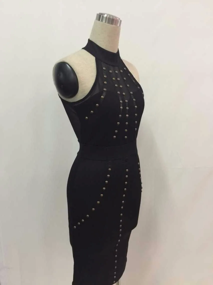 Ziamonga черный, красный летнее платье Высокое качество тонкий умеренный Мода Кружевное платье без рукавов для ночного клуба Бандажное платье s2806
