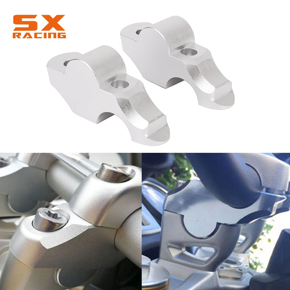 Мотоцикл с серебряной образного руля до спины движется комплект кронштейна зажим для BMW R девять лет R9T