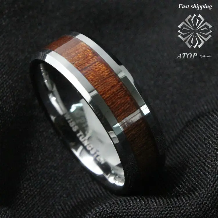 Мужское кольцо из карбида вольфрама 8 мм|wedding band ring|mens tungsten ringsband ring |