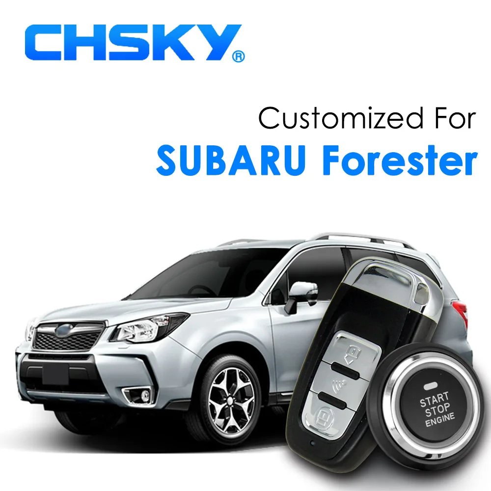CHSKY Car RFID Keyless Start Entry System Push Start Stop Button Engine