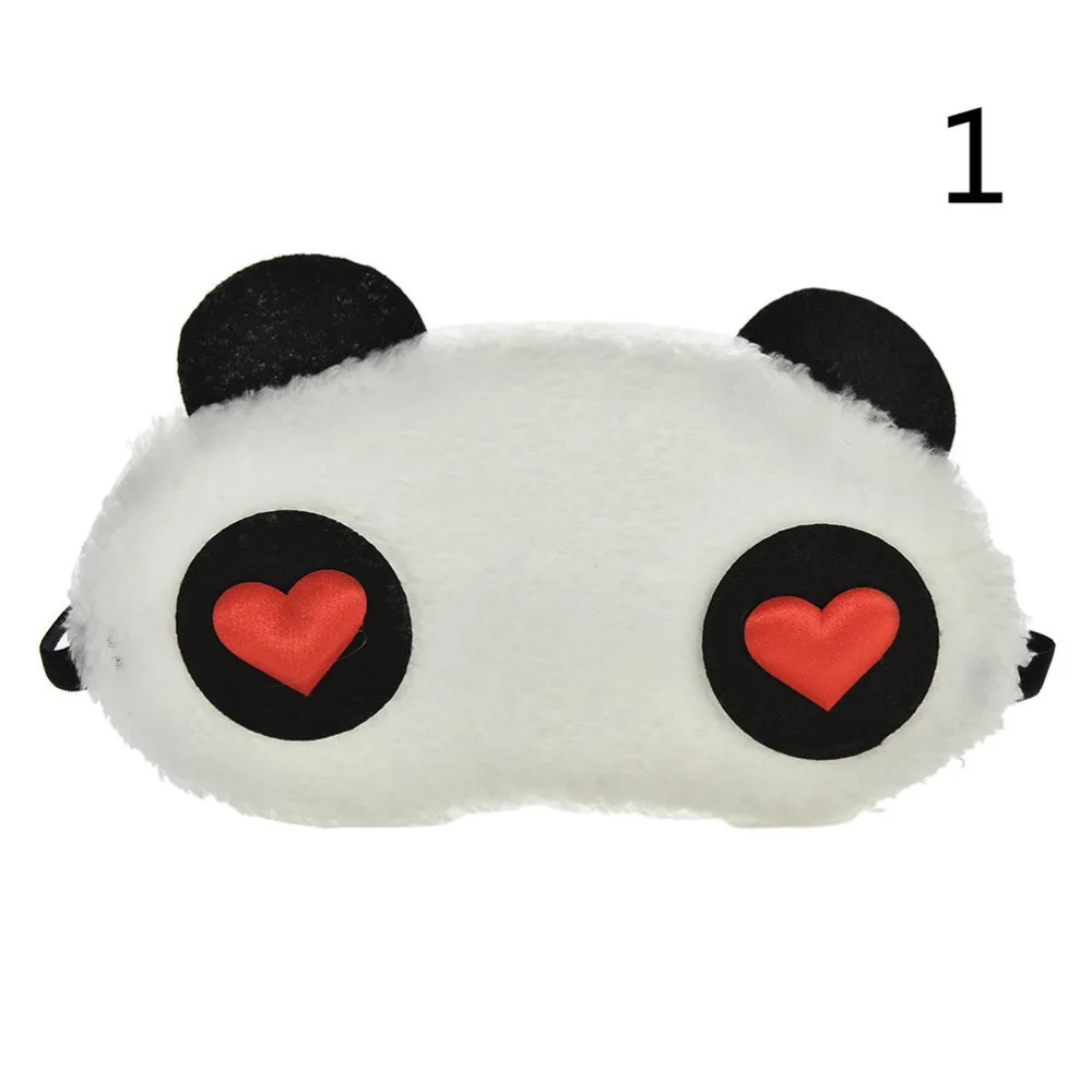 Дропшиппинг Kawaii Panda Спящая Милая маска для глаз Nap мультфильм тени для глаз черная маска для сна повязка на глаза для сна - Цвет: as picture