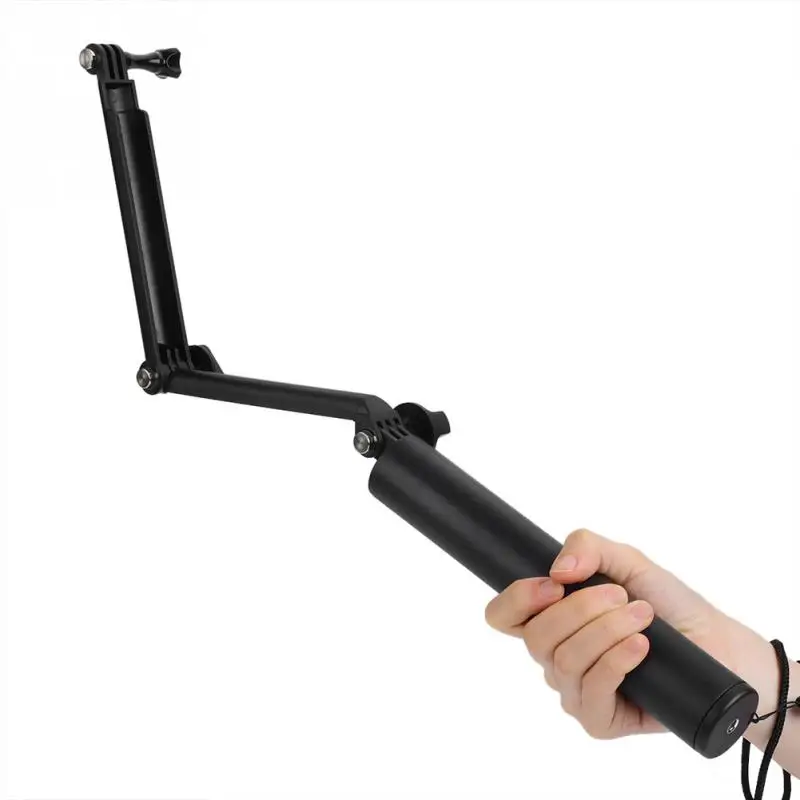 Professional 3 Way Folding Selfie Stick Extension Monopod Grip for