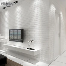 Beibehang белая кирпичная стена спальня столовая обои современные 3D обои украшение дома обои для стен 3 d behang