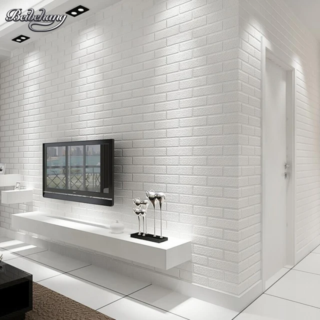 Papel pintado de pared de ladrillo blanco Beibehang dormitorio ... Papel pintado de pared de ladrillo blanco Beibehang dormitorio ...