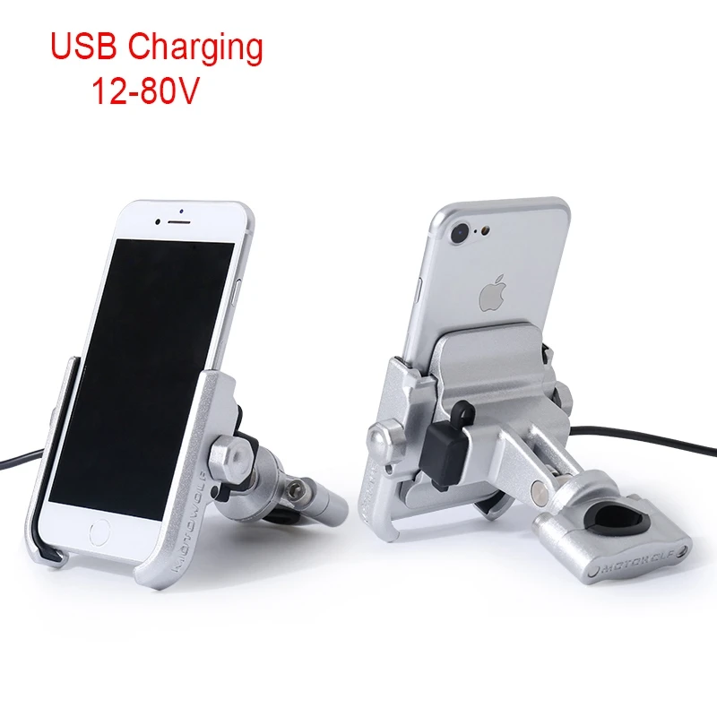 

2019 Car Styling MOTOWOLF Motorcycle Modified Phone Holder with USB