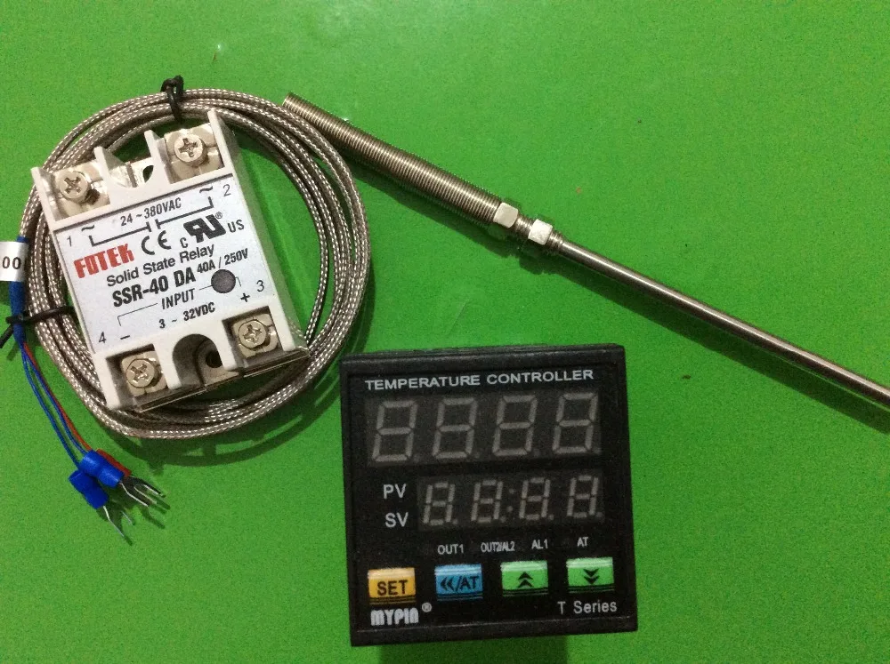 Kit Controlador De Temperatura Pid Con Relé Ssr 40da Y Senso | Envío gratis