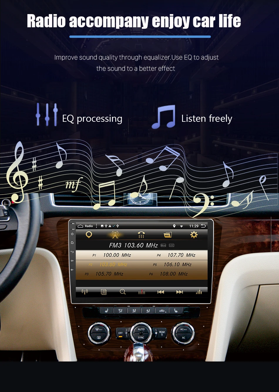 Excellent Eunavi Android 8.1 Octa-core 10.1 inch Car Radio HeadUnit GPS Navi Player for  VW Volkswagen Touran 2016 With SWC WIFI 2G+32G 12