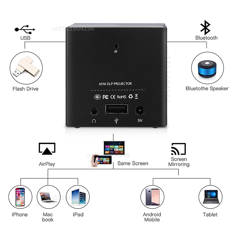 TORA DOLA мини DLP проектор C80, Android 7.1.2OS wifi для домашнего кинотеатра, портативный видеопроектор светодиодный видеопроектор HD с батареей TORA DOLA мини DLP проектор C80, Android 7.1.2OS wifi для домашнего кинотеатра, портативный видеопроектор светодиодный видеопроектор HD с батареей