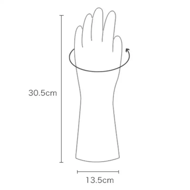 Бытовые износостойкие чистящие перчатки прочные легко носить легко чистить кухонное блюдо моющиеся перчатки противоскользящие частицы