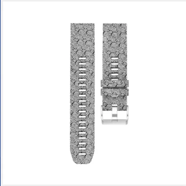 22 мм спортивный силиконовый ремешок для Garmin Fenix 5 5 Plus Сменные модные часы с узором браслет для Garmin Forerunn 935 - Цвет ремешка: T
