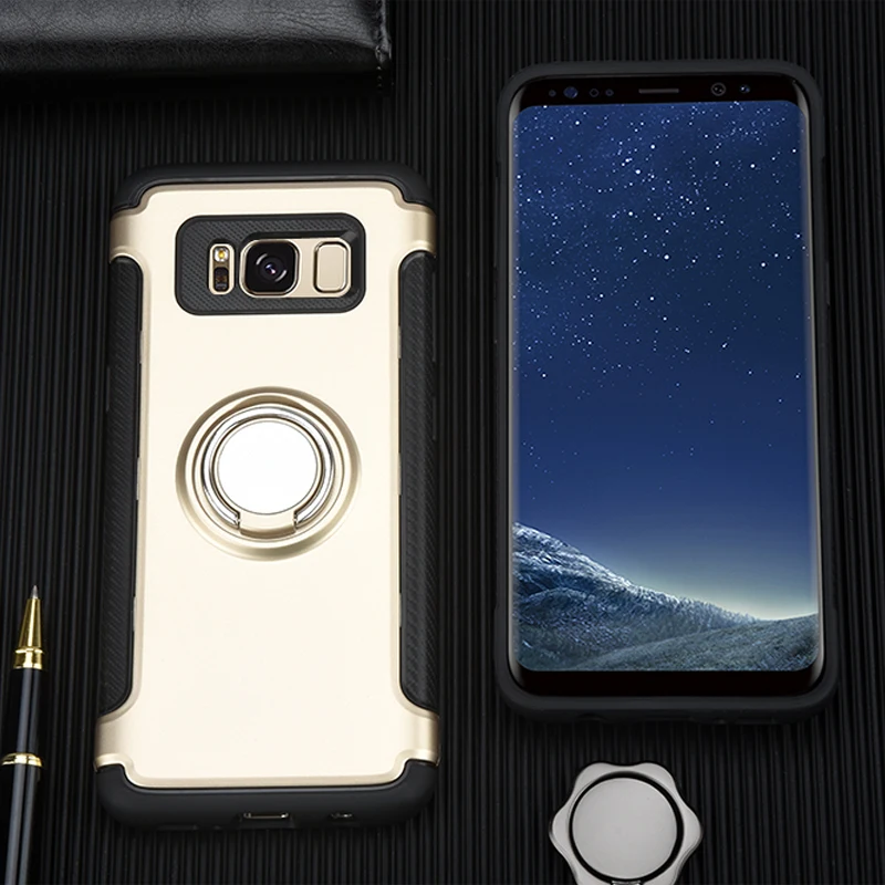 KEYSION-Cas-pour-Samsung-Galaxy-S8-S8-Plus-Support-De-Voiture-Stand-magn-tique-Aspiration-Support (5)