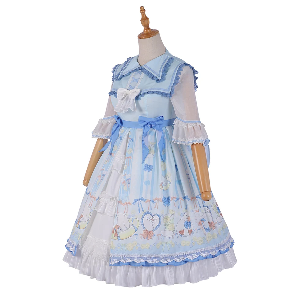 light blue one piece dress