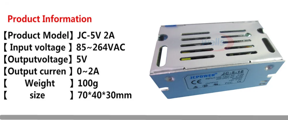 Transformador para Fita de Led Transformador de Luz 4a 5a 6a 8a 10a 12a 20a 30a 40a 60a 70a dc 5v 2a - 3a 2 transformador de luz 2a 3a 4a 5a