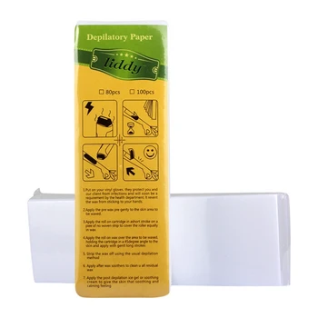 

100 Tablets Of Thick Hair Removal Paper Non-woven Disposable Body Hair Removal Wax Strips High Quality