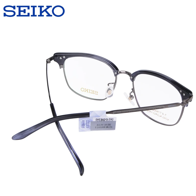 SEIKO ацетатные титановые оправы для очков для мужчин и женщин офтальмологические очки близорукость овальные оптические оправы для очков HC3010