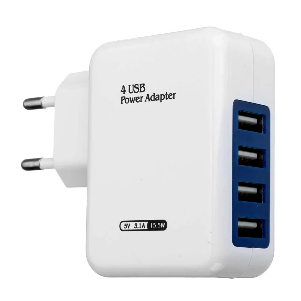 5 в 3 1 а 4 USB порта AC ЕС/США штепсельная вилка Дорожное зарядное устройство адаптер