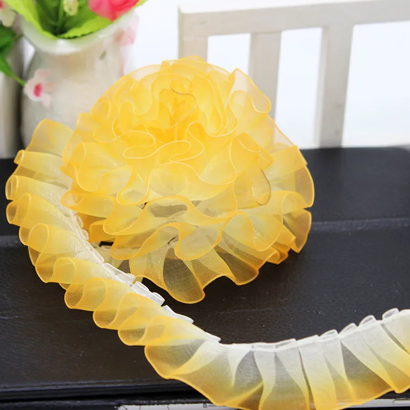 Lace Fabric Chiffon Fabric Chiffon Lace Fabric Lace Garment Accessories Lace Accessories Lace Sewing Accessories Lace Decoration 2.5cm Wide
