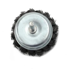 3 металлическая проволочная колесная щетка гофрированные W/1/4 хвостовик для шлифовательная резка Сверл Из быстрорежущей инструментальной стали