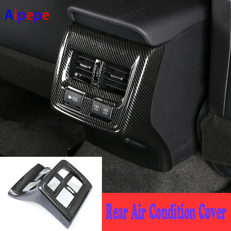 

For Toyota Avalon XX50 2019 Interior Armrest Rear Air Condition Outlet Vent Cover Frame Panel Trims Carbon Fibre Car Accessories