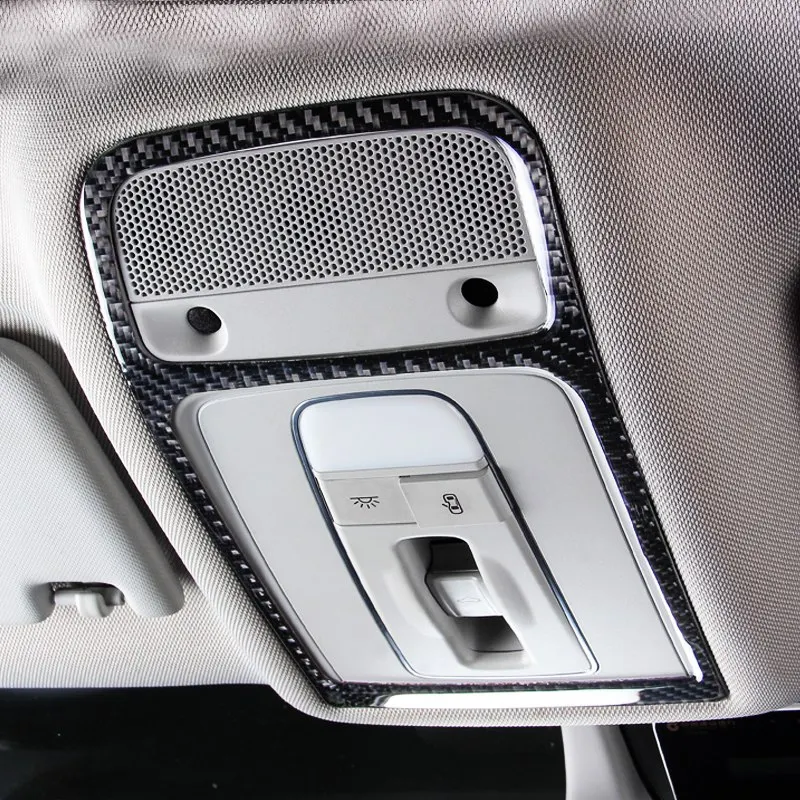 Автомобильные аксессуары для Audi A3 8 V 2014-2017 углеродного волокна эпоксидной смолы Интерьер Чтение наклейки световые стайлинга автомобилей
