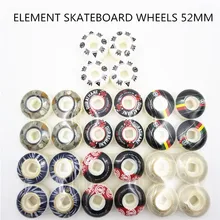 USA Brand Element Pro Graphics Skateboard Wheels PU Skate Wheels Street Road Four SkateBoard Wheels for rodas de skate 52mm