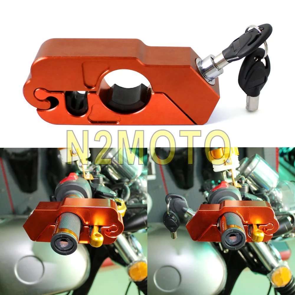 Motorcycle Safety Handlebar Grip Lock Brake Clutch Lock for ATV Dirt