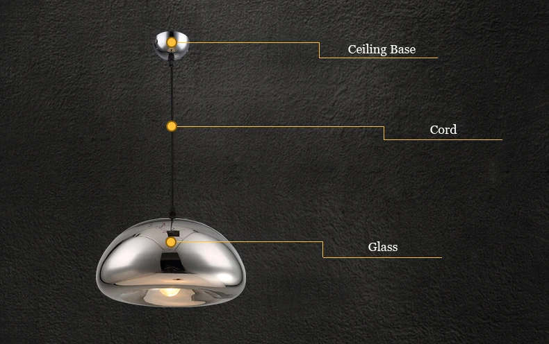 Новая мода DIY бронзовая стеклянная чаша E27 лампа Подвесная лампа домашний Декор РЕСТОРАН luminarias abajour хромированный подвесной светильник