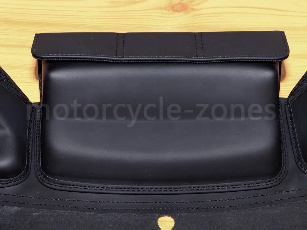 Черный Летучая мышь обтекатель волна ветровое стекло сумка седло 3 карман сумка для Harley Touring FLHTC FLHX
