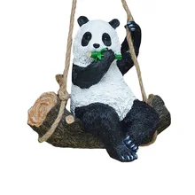 Смола дворовый садовый Декор сад качели качающийся панда Дом Сад школьные вечерние открытый Крытый Chilrden Pet игрушка для парка украшения