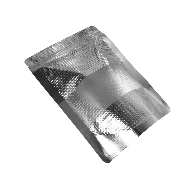 Best 1200pcs/lot 14x20cm silver Stand Up Aluminum Foil Lines With Clear Window Zipper Top Pack Bag Coffee Storage Valve Package Bag 2