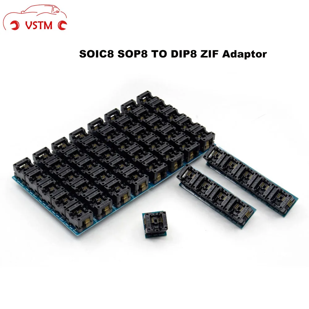 Адаптер программатора SOIC8 SOP8 в DIP8 EZ модуль преобразователя 150mil ZIF Socket AVR E83 W168. |