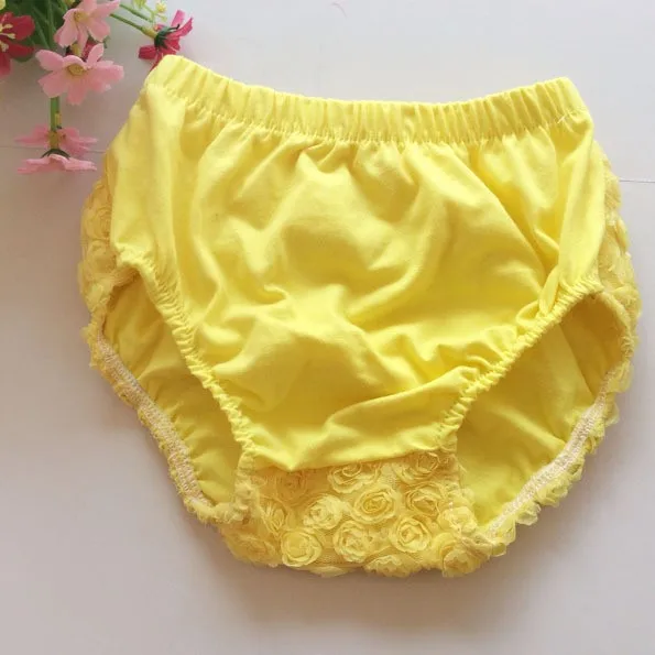 Shorts de Algodão com Fita Cor do Bebê Doce Rosa Flores Bloomer Infantil Meninas Arco Crianças Fralda Capa pp Shorts Roupa Interior 24 Pçs - Lote 12 infantil meninas shorts de algodão com fita