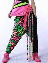 New fashion Brand Harem Dance Pants Hip Hop Style Sweatpants with Tassle Performance Costumes Candy color female trousers