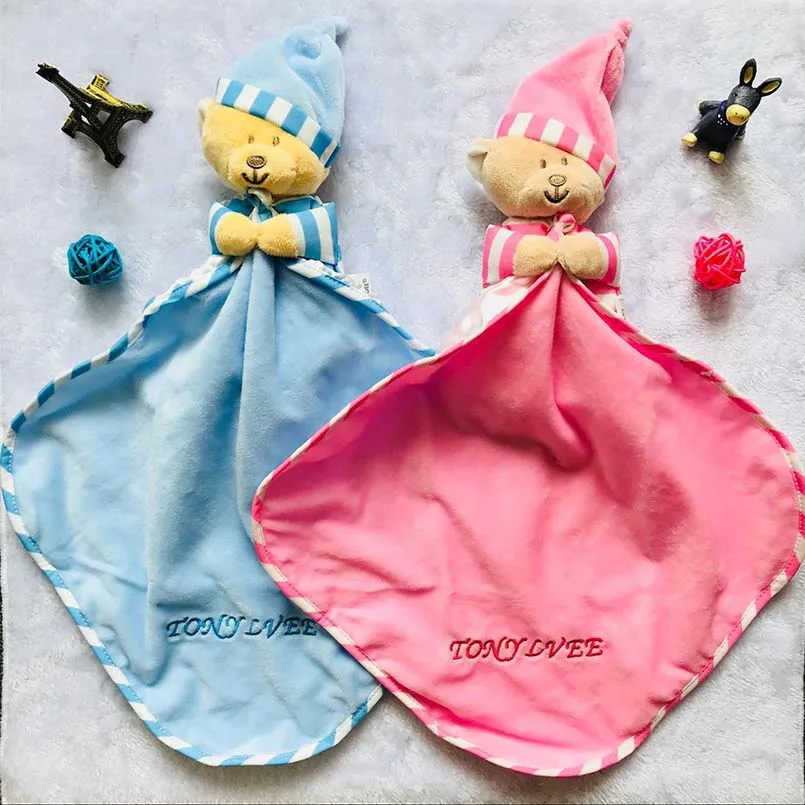 Jouets bébé 0-12 mois apaiser serviette douce en peluche apaiser dormir Animal doudou serviette Educative bébé hochets Mobiles poussette jouets