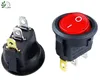 Promotion!10pcs Red Light ON-OFF SPST Round Rocker Switch 220v 12v ► Photo 1/4