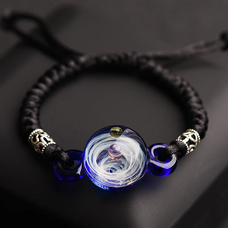 Вселенная Галактический браслет для пар, плетеные браслеты для влюбленных, подарки подружки невесты браслеты на день рождения