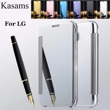 Smart Mirror Case For LG V10 V30 G6 Mobile Case For LG V30 Phone Shell For LG G6 Plus Sleep Makeup PU Leather Flip Cover Thin