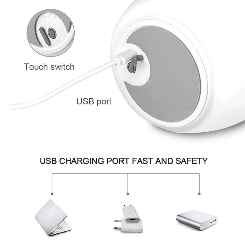 С милым рисунком кота силиконовый светодиодный ночной Светильник USB коснитесь Цвет изменение ночники