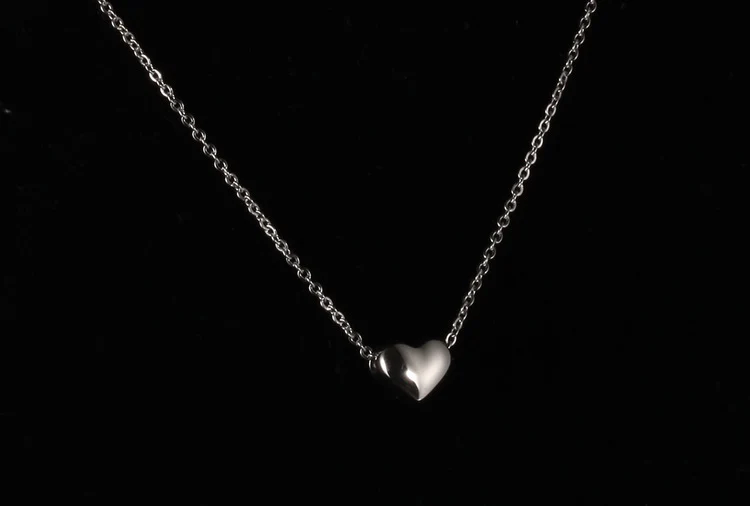 Lokaer романтическое сердце цепочки-Чокеры с кулоном Ожерелье s серебро и розовое золото цвет 316L нержавеющая сталь женское ожерелье ювелирные изделия LGX985