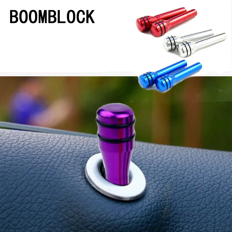 BOOMBLOCK 2 шт./компл. Автомобильный Дверной булавочный замок аксессуары для VW Polo Golf 4 5