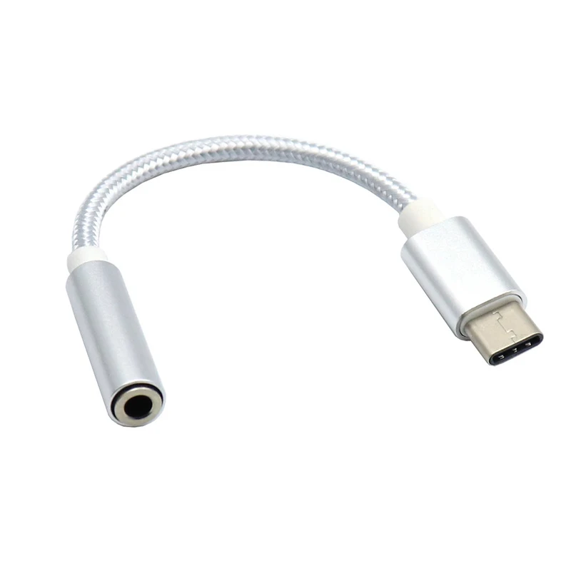 

Mobile Phone Adapters Type C To 3.5mm Headphone Jack Aux Audio Adapter for Huawei Xiaomi Typec To 3.5 Mm cable