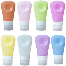 1 шт. 60 мл Пустые контейнеры портативные силиконовые дорожные бутылки Упаковочный пресс-бутылка для лосьона, шампуня, ванны контейнер для макияжа L58