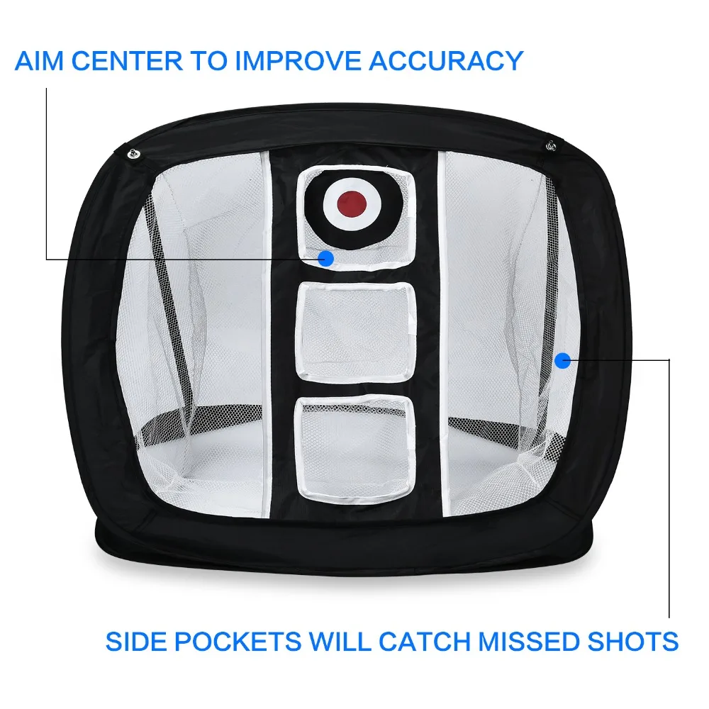 Champkey Pop up Golf Chipping Net | Backyard Practice Swing Game with 12 Foam Training Balls Champkey Pop up Golf Chipping Net | Backyard Practice Swing Game with 12 Foam Training Balls