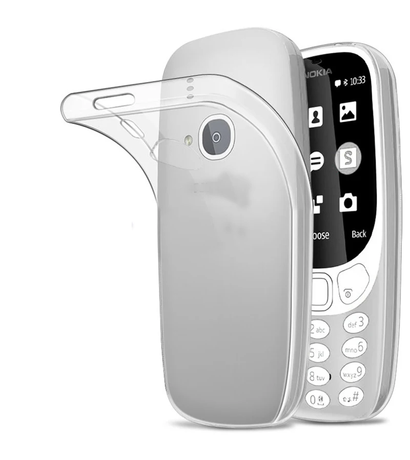 سوبر رقيقة حالة لينة سيليكون TPU حالة لنوكيا 3310 2017 تا-1030 N3310 جديد الغطاء الخلفي حالة 2.4 بوصة واقي للشاشة