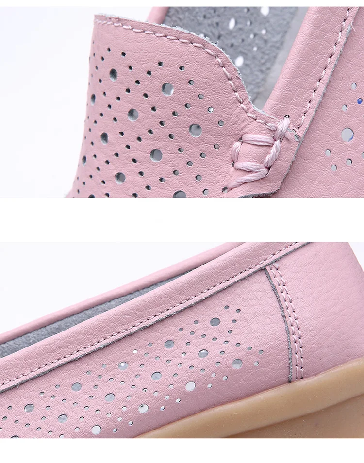 AH 168-New Arrival Cow Leather Women Loafers-4