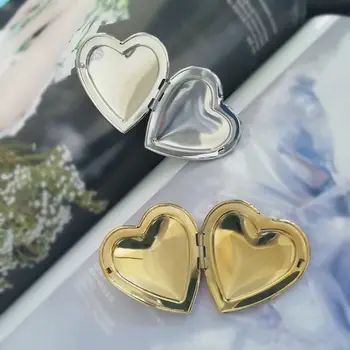 

1 Pc S925 Silver Plated Large Locket Heart Charm Earrings Women Fashion Jewelry