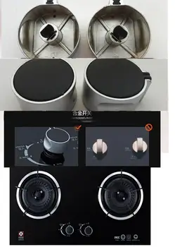 

Type B/45 Degree 8mm 4PCS Rotary switch gas stove parts /zinc alloy round knob with chrome plating for gas stove
