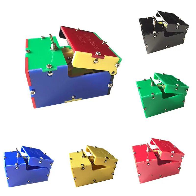 

Mini Useless Box Machine Fully Assembled Creativity Toys Multicolor Optional Jokes Funny Toys Leave Me Alone Box for Girl Friend