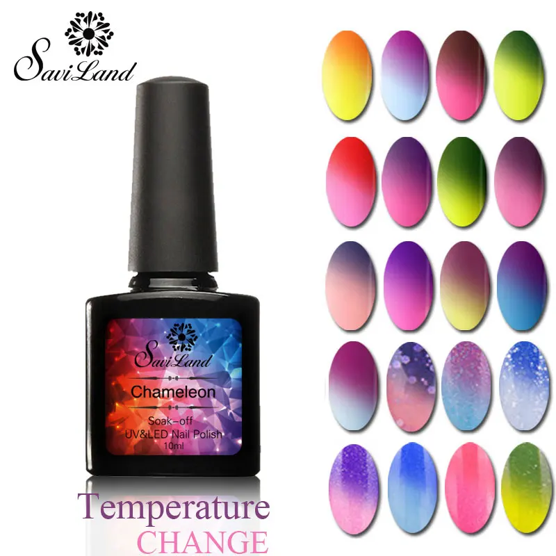Saviland изменение температуры настроения Цветной Гель-лак для ногтей термо гель выбрать любой 1 Цвет гель лак термо изменение