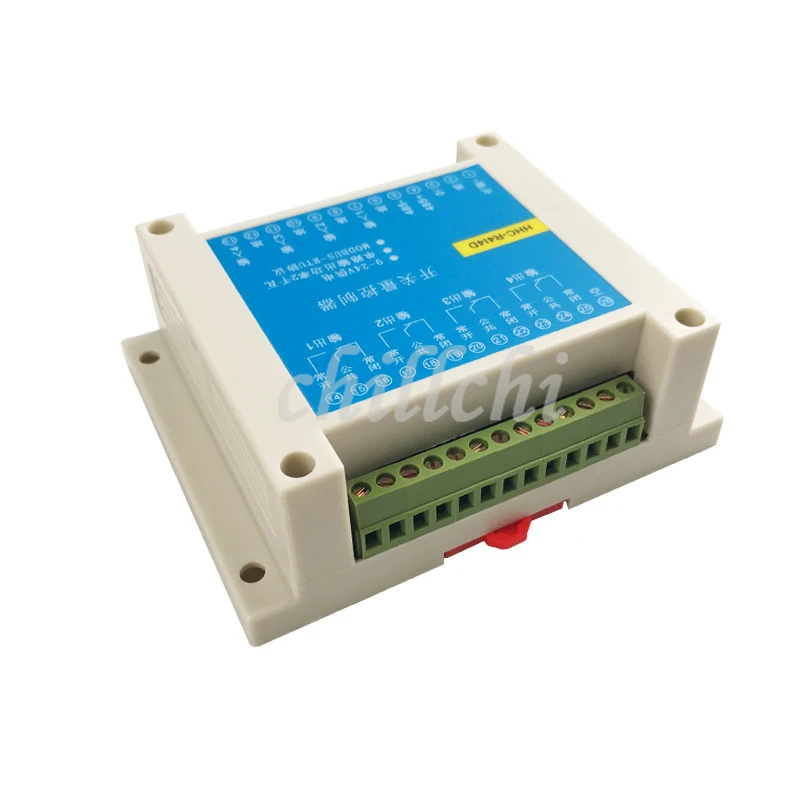 MODBUS RTU протокол 4 в четыре реле управления RS485 модуль переключателя ввода и вывода
